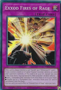 Exxod Fires of Rage x1 INFO-EN068 Super Rare Yugioh - Image 1