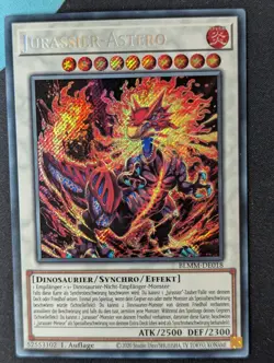 Jurassier-Astero BLMM-DE018 Secret Rare Deutsch NM Yugioh - Image 1