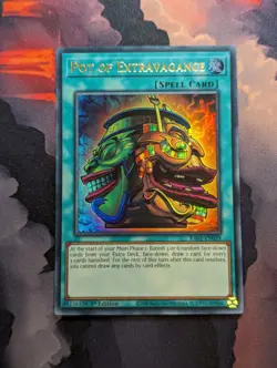 Yugioh Pot of Extravagance RA01-EN059 Ultra Rare 1st Edition NM - Image 1