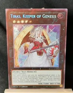 Yu-Gi-Oh! Tiras, Keeper of Genesis *SECRET RARE* BLGG-EN094 1st Edition NM - Image 1