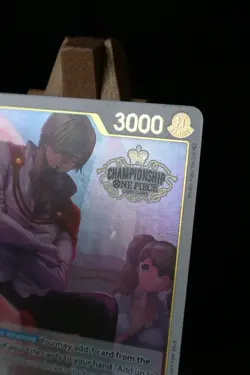 ONE PIECE ENGLISH CARD CHAMPIONSHIP HOLO GAME CARTE Sanji OP03-102 JCC EN NM - Image 3