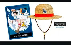 Los Angeles Dodgers One Piece Luffy Promo Card Set / Straw Hat 2026 - PREORDER - Image 1
