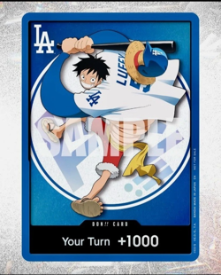 Los Angeles Dodgers One Piece Luffy Promo Card Set / Straw Hat 2026 - PREORDER - Image 2
