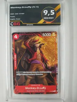 One Piece ENGLISH Monkey.D.Luffy (P-007) (V.1) Promos CGG 9,5/10+ OP038E - Image 2