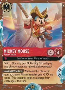 Ravensburger Disney Lorcana First Chapter Cold Foil Mickey/Minnie 13/17 - Image 1