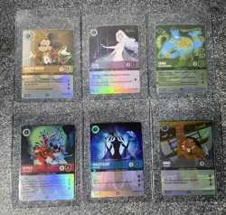2023 Lorcana Complete Set D100 - Mickey, Elsa, Genie, Stitch, Maleficent, Maui - Image 2