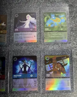 2023 Lorcana Complete Set D100 - Mickey, Elsa, Genie, Stitch, Maleficent, Maui - Image 3