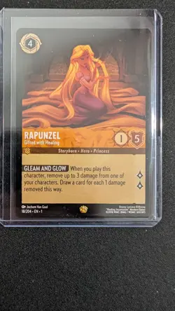 Disney Lorcana Rapunzel Gifted with Healing Legendary The First Chapter 18/204 - Image 1