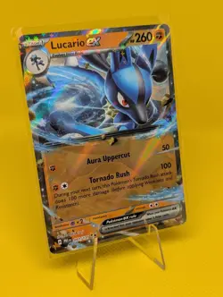Lucario EX 051/131 holofoil double rare pokemon card - Image 1