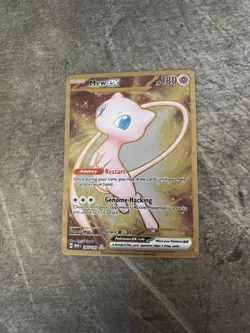 Pokemon Mew EX METAL GOLD CARD 205/165 Scarlet & Violet 151 PROMO - Image 1