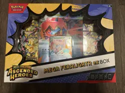 Pokemon TCG Mega Evolution Ascended Heroes Mega Feraligatr EX Box 6 Cards - Image 1