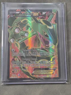 Pokemon TCG Rayquaza EX Full Art Card 123/124 Dragons Exalted NEAR MINT - Image 1