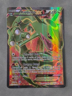 Pokemon TCG Rayquaza EX Full Art Card 123/124 Dragons Exalted NEAR MINT - Image 2