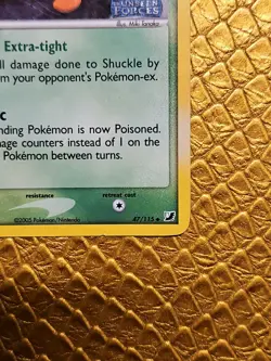 Pokemon Shuckle 47/115 Unseen Forces Reverse Holo Uncommon DMG English Card - Image 5