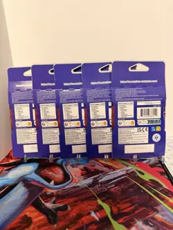 One Piece Card Game Azure Sea's Seven OP-14 Sleeved Booster Packs Lot of 5💥 - Image 2