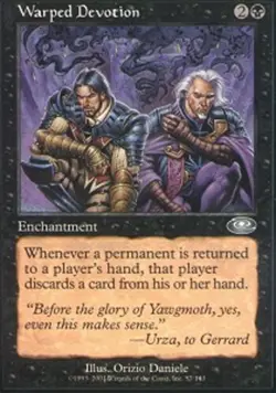 4x Warped Devotion NM-Mint, English Planeshift MTG Magic - Image 1