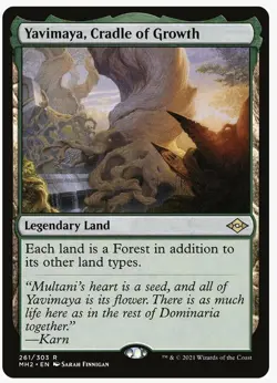 NM - Yavimaya, Cradle of Growth Commander: Modern Horizons 3 Regular - Image 1