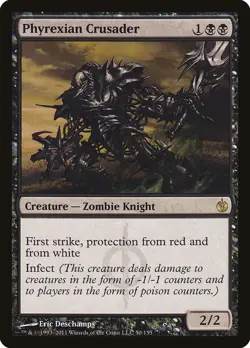 Phyrexian Crusader Mirrodin Besieged - Moderately Played - Image 1