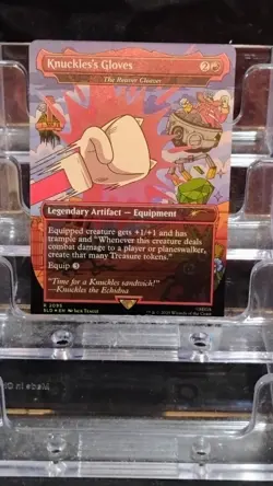 Knuckles's Gloves - The Reaver Cleaver (Rainbow Foil) Secret Lair Drop Foil - Image 1