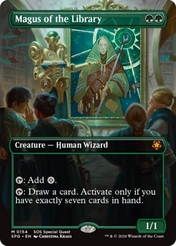 Magus of the Library (Borderless) Secrets of Strixhaven Special Guests - Near Mi - Image 1