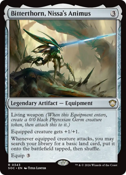 Bitterthorn, Nissa's Animus Secrets of Strixhaven Commander - Near Mint - Image 1