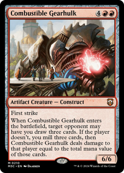 Combustible Gearhulk Modern Horizons 3 Commander - Near Mint - Image 1