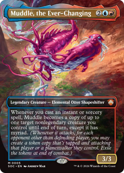 Muddle, the Ever-Changing (Borderless) Secrets of Strixhaven Commander - Near Mi - Image 1