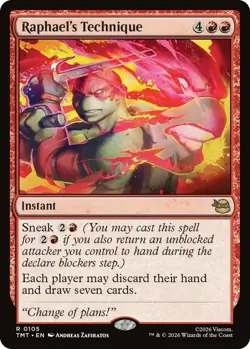 Raphael's Technique - Foil Light Play, English Magic the Gathering MTG Teenage M - Image 1