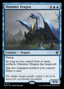 Shimmer Dragon - Commander: Murders at Karlov Manor MKC- MTG - NM Magic - 117 R - Image 1