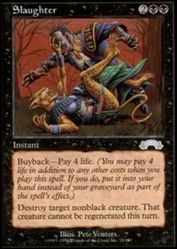 1x Slaughter Moderate Play MTG Magic - Kid Icarus - - Image 1