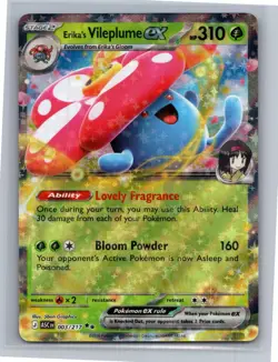 Erika's Vileplume ex 003/217 Double Rare Ascended Heroes Pokemon Holo Near Mint - Image 1