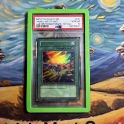 PSA 10 United We Stand 1st Edition LON Labyrinth of Nightmare Yugioh POP 31 - Image 1