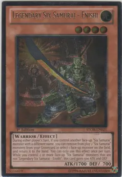 Yugioh! LP Legendary Six Samurai - Enishi - STOR-EN021 - Ultimate Rare - Unlimit - Image 1