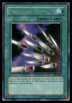 Thousand Knives PCY-003 Secret Rare Power of Chaos: Yugi the Destiny Yu-Gi-Oh NM - Image 1