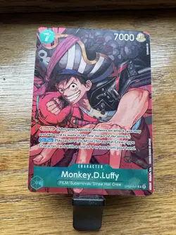 ONE PIECE Monkey D. Luffy OP02-041 Alt Art Paramount War English Never Played NM - Image 2
