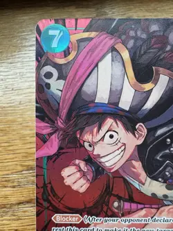 ONE PIECE Monkey D. Luffy OP02-041 Alt Art Paramount War English Never Played NM - Image 3