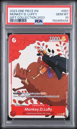 2023 One Piece Gift Collect 2023 #001 Monkey D. Luffy PSA 10 - Image 1