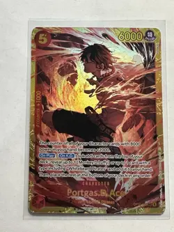 One Piece Portgas.D.Ace Secret Rare Ace OP16-118 SEC The Time Of Battle - Image 1