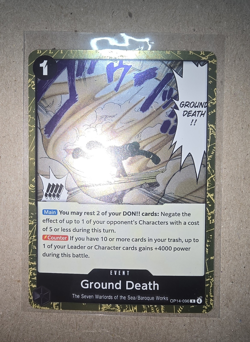 One Piece CCG - The Azure Sea's Seven - Ground Death OP14-096 - NM/M Foil - Image 1