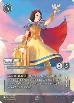 Disney Lorcana Enchanted Snow White Fair-Hearted - Image 1