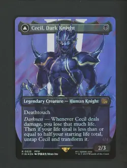 2025 MTG Final Fantasy EN Borderless Surge Foil #0525 Cecil, Dark Knight #1 - Image 1