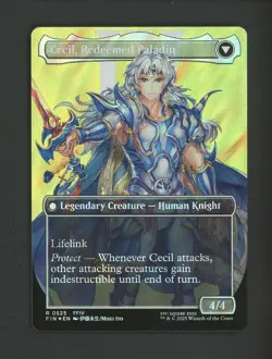 2025 MTG Final Fantasy EN Borderless Surge Foil #0525 Cecil, Dark Knight #1 - Image 2