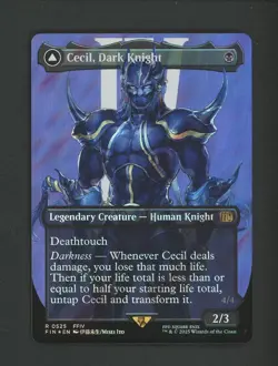 2025 MTG Final Fantasy EN Borderless Surge Foil #0525 Cecil, Dark Knight #4 - Image 1