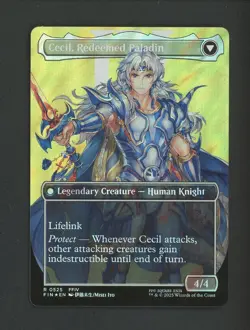 2025 MTG Final Fantasy EN Borderless Surge Foil #0525 Cecil, Dark Knight #4 - Image 2