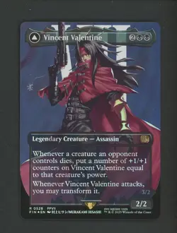 2025 MTG Final Fantasy EN Borderless Surge Foil #0528 Vincent Valentine #2 - Image 1