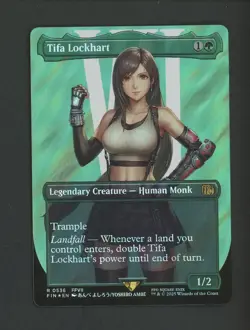 2025 MTG Final Fantasy Borderless Surge Foil #0536 Tifa Lockhart #3 - Image 1