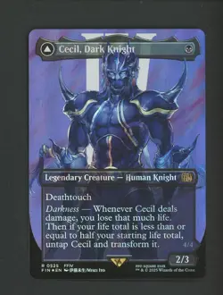 2025 MTG Final Fantasy EN Borderless Surge Foil #0525 Cecil, Dark Knight #2 - Image 1