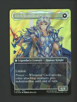 2025 MTG Final Fantasy EN Borderless Surge Foil #0525 Cecil, Dark Knight #3 - Image 2