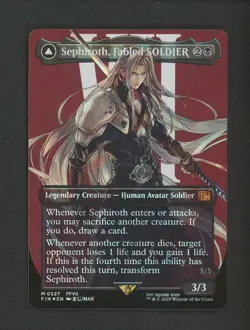 2025 MTG Final Fantasy EN Borderless Surge Foil #0527 Sephiroth #1 - Image 1