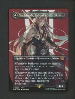2025 MTG Final Fantasy EN Borderless Surge Foil #0527 Sephiroth #2 - Image 1